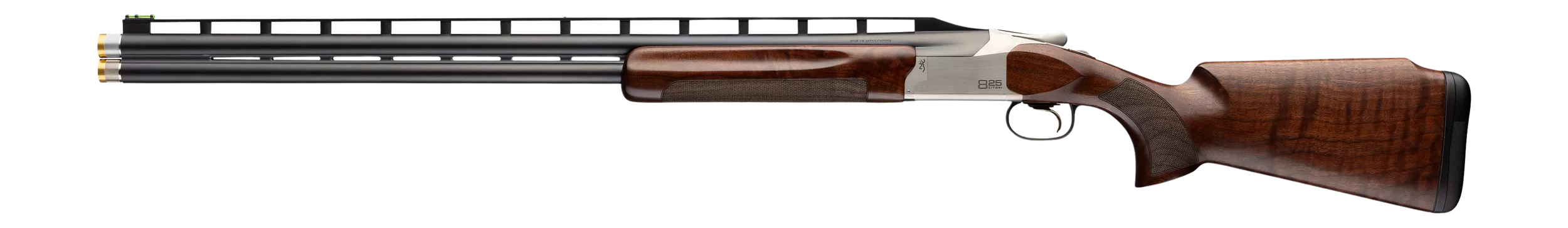 Browning 0183724002 Citori 825 Trap 12 Gauge Break Open 3" 2rd 32" Matte Blued Over/Under Vent Rib Barrel, Silver Nitride Steel Receiver, Fixed Gloss Black Walnut Stock, Left Hand