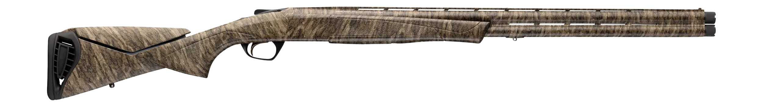 Browning 018736204 Cynergy12 Gauge Break Open 3.50" 2rd 28" Overall Mossy Oak Bottomland Over/Under Vent Rib Barrel & Steel Receiver, Adj Comb Mossy Oak Bottomland Synthetic Stock