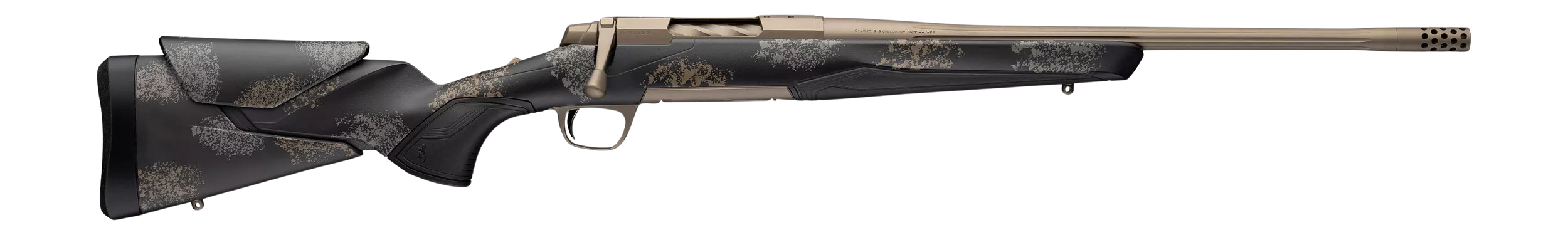 Browning 036143282 X-Bolt 2 Speed SPR HD Full Size 6.5 Creedmoor 4+1 18" Burnt Bronze Cerakote Fluted Threaded Barrel, Burnt Bronze Cerakote Steel Drilled & Tapped Receiver, Bronze/Gray Camo Adj Vari-