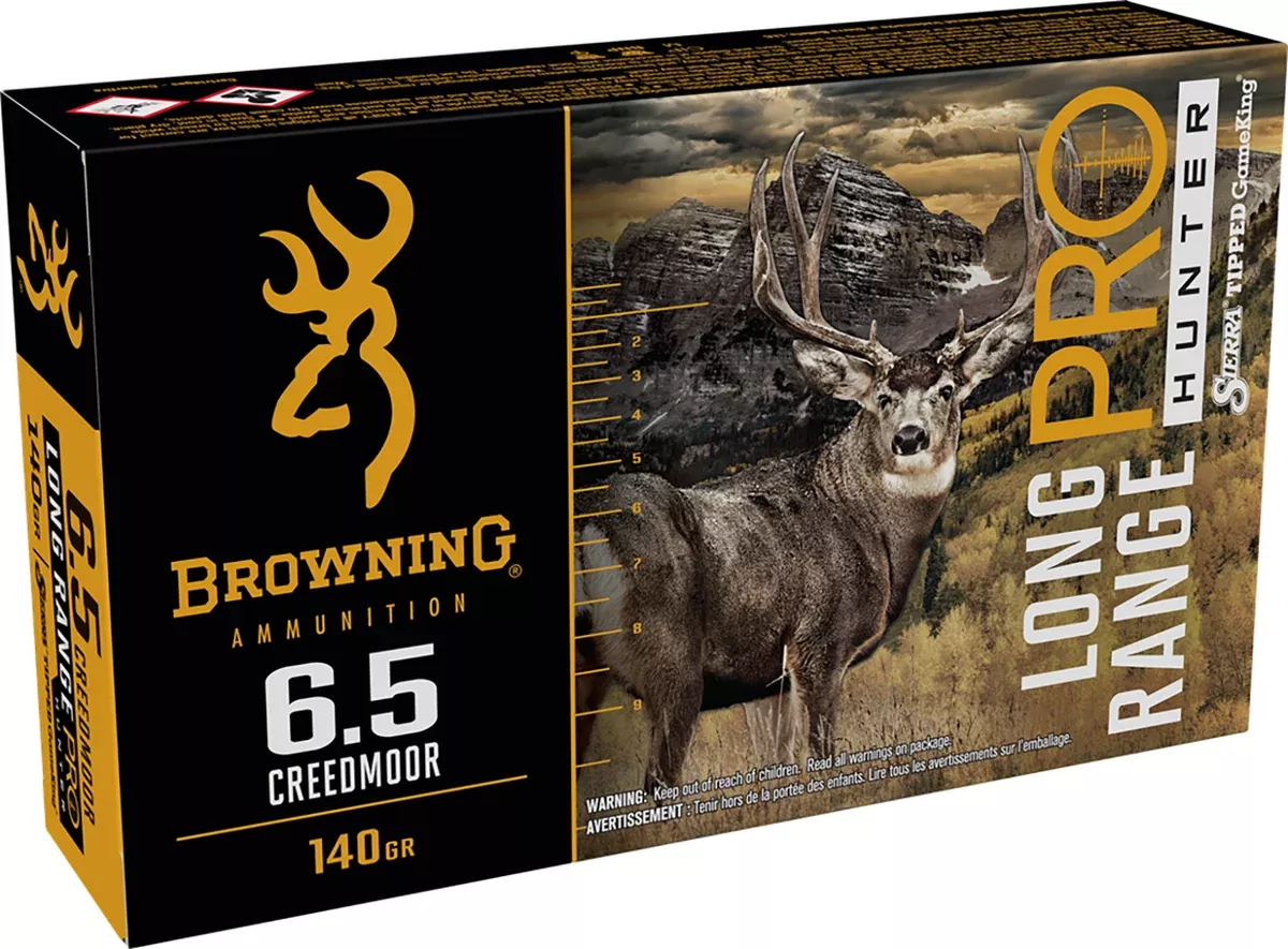 Browning Ammo B192500652 Long Range Pro6.5Creedmoor 140gr 20 Per Box/10 Case