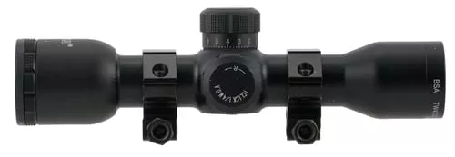 BSA TW4X30 Tactical WeaponBlack Matte 4x 30mm 1" Tube Mil-Dot Reticle Features AR & SKS Mounts & Rings