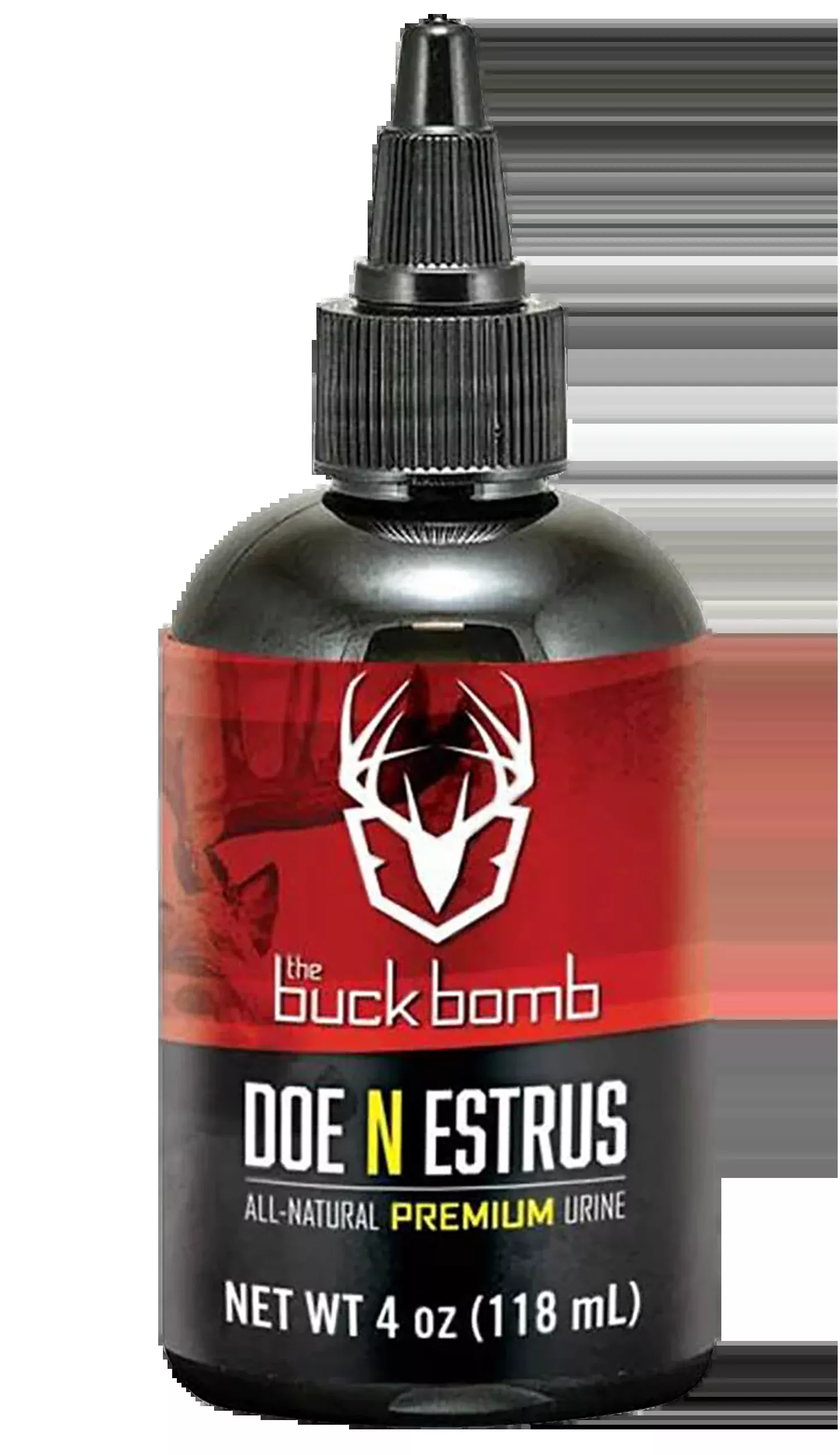 The Buck Bomb Igniter Doe In Estrus Deer Attractant 4 oz Squeeze Bottle
