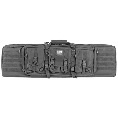 Bulldog Cases 43" Tactical Double Rifle Soft Case - Black Nylon
