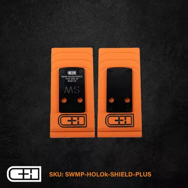 C&H Precision S&W M&P SHIELD PLUS to Holosun 407K / 507K Adapter Plate - Anodized Black Finish, Includes Mounting Hardware