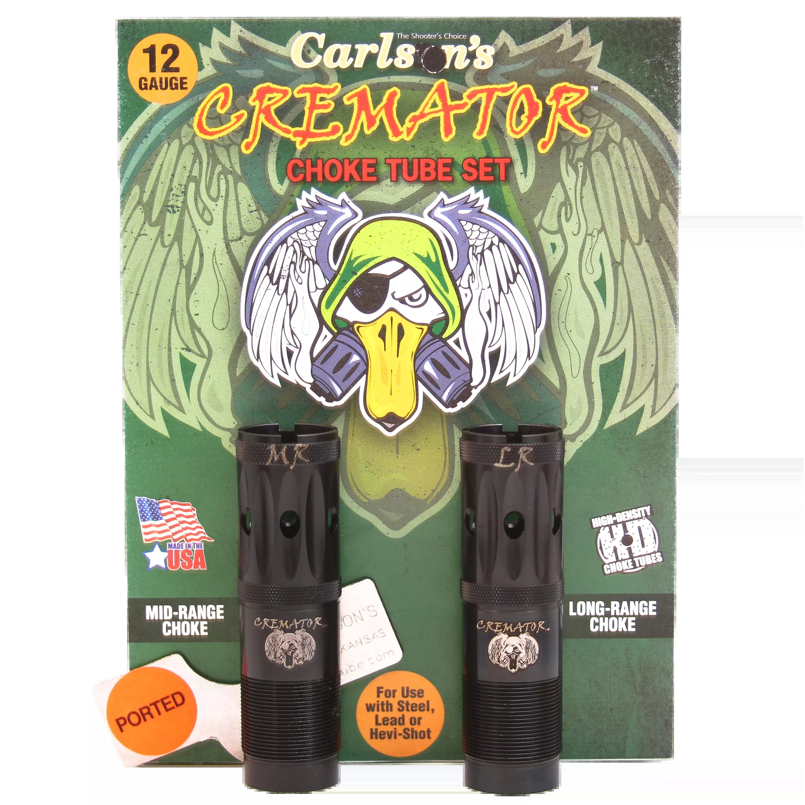 Carlsons Cremator 12 Gauge Invector Mid/Long Range Ported Choke Tube - 2 Pack