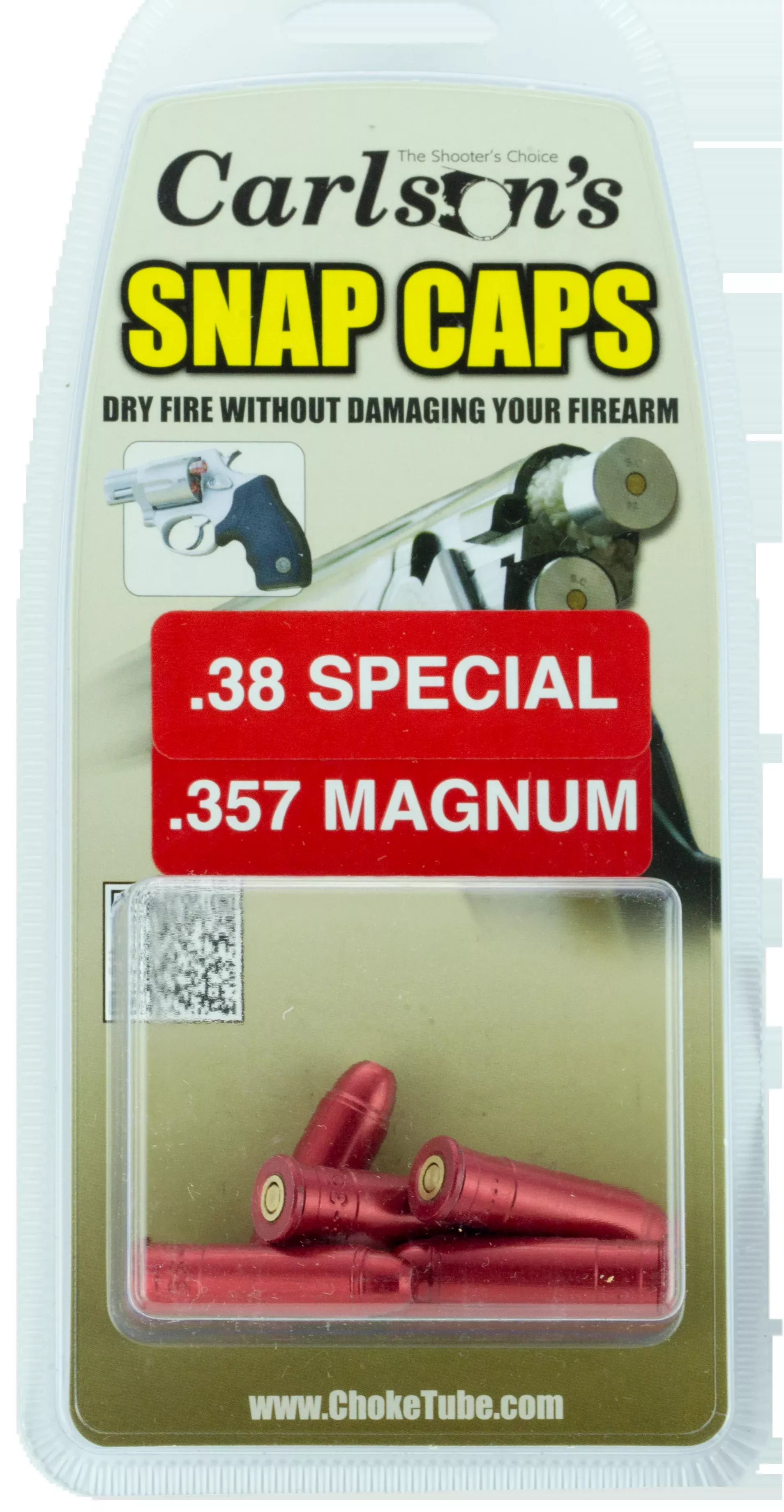 Carlsons Snap Cap 38 Special/357 Magnum 6-Pk Aluminum Dummy Rounds