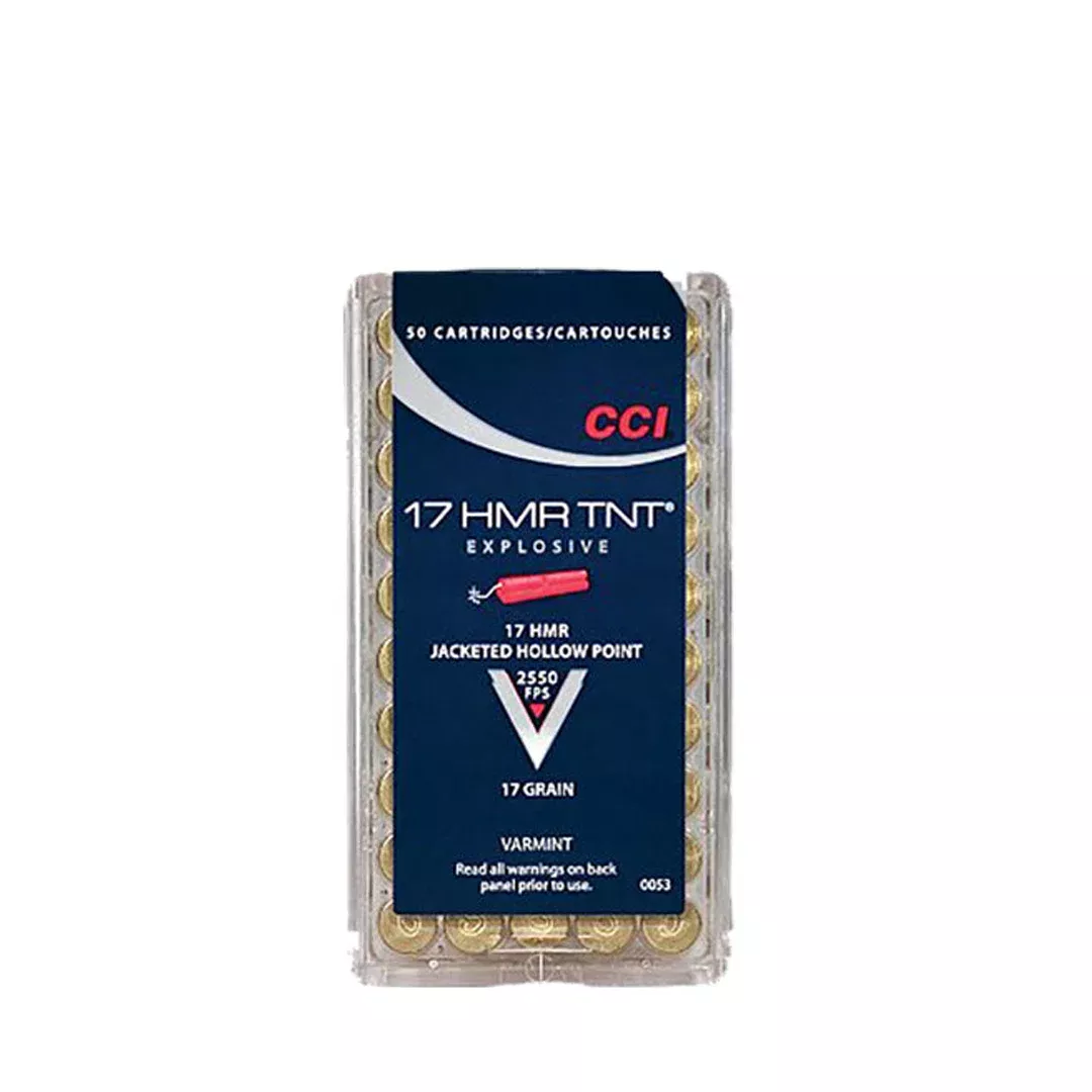 CCI 0053 TNT17HMR 17gr Jacketeded Hollow Point 50 Per Box/40 Case