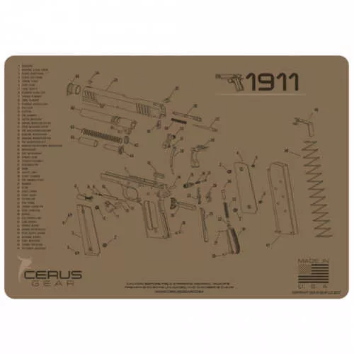Cerus Gear 1911 Schematic Handgun Promat