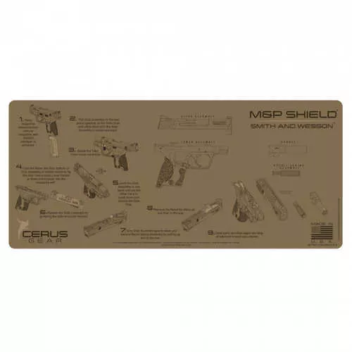 Cerus Gear M&P Shield Instructional Promat - Coyote Tan