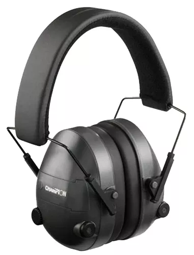 Champion Targets 40974 Electronic Muffs25 dB Over the Head Black