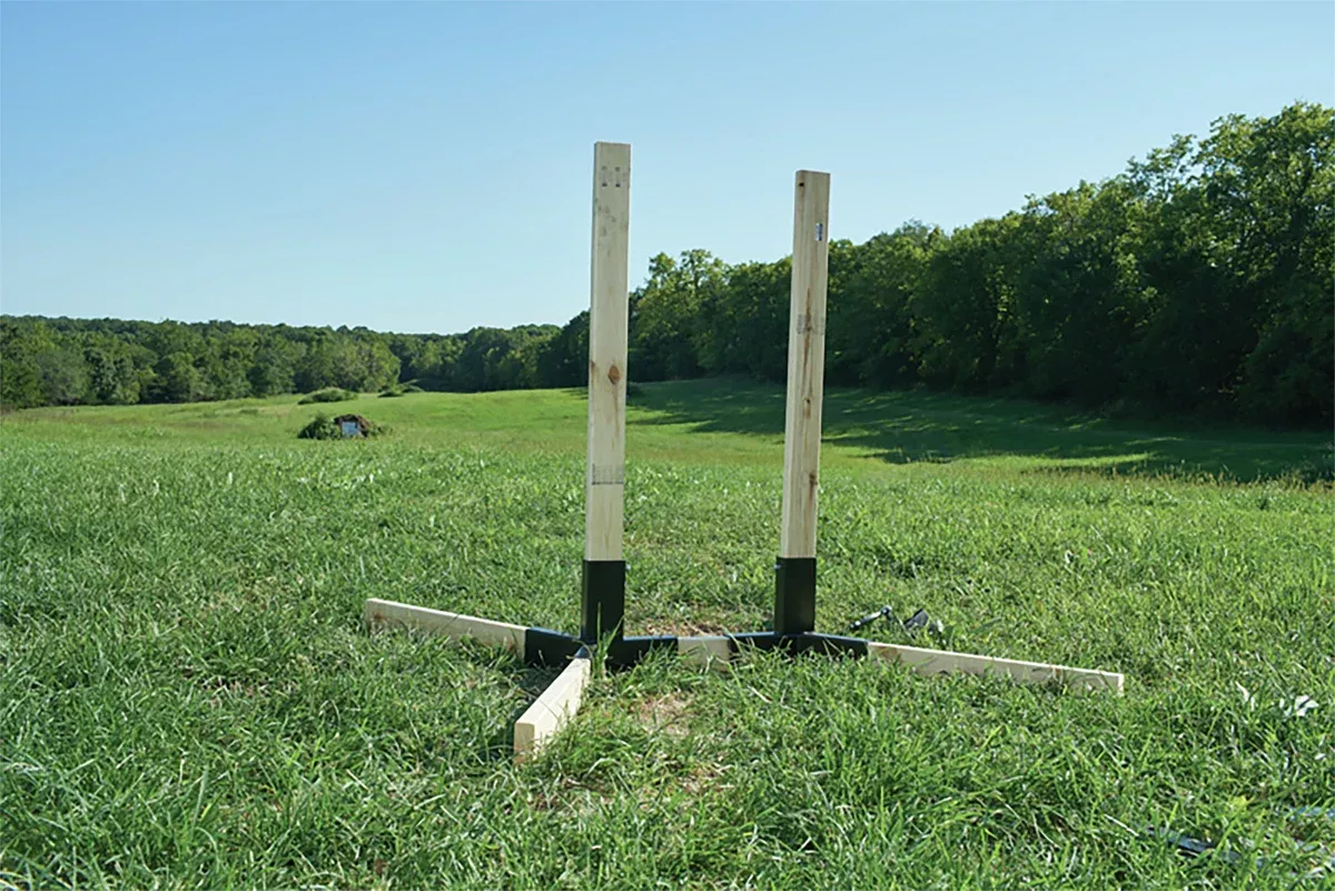 Champion Targets 44106 Tripod BracketGray Standing Steel For Center Mass AR500 Steel Targets