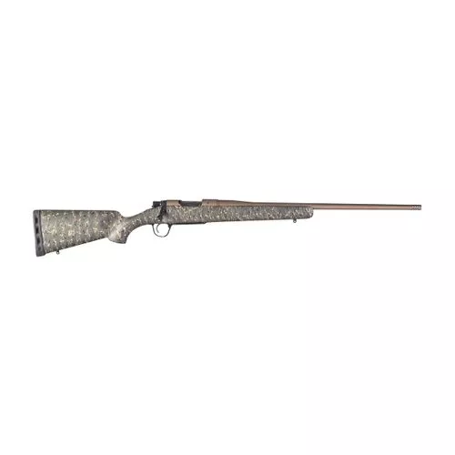 Christensen Arms 8010101300 Mesa 6.5 Creedmoor 4+1 22" Threaded Barrel, Burnt Bronze Cerakote, Green with Black/Tan Webbing Stock
