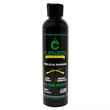 Clenzoil Field & Range 8 oz. Bottle - Cleans, Lubricates, Prevents Rust & Corrosion