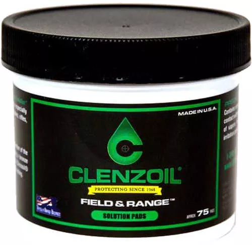 The Clenzoil Field & Range Patch Kit 50 Cal/12 Ga Pre-saturated Cotton Fiber 75 Count