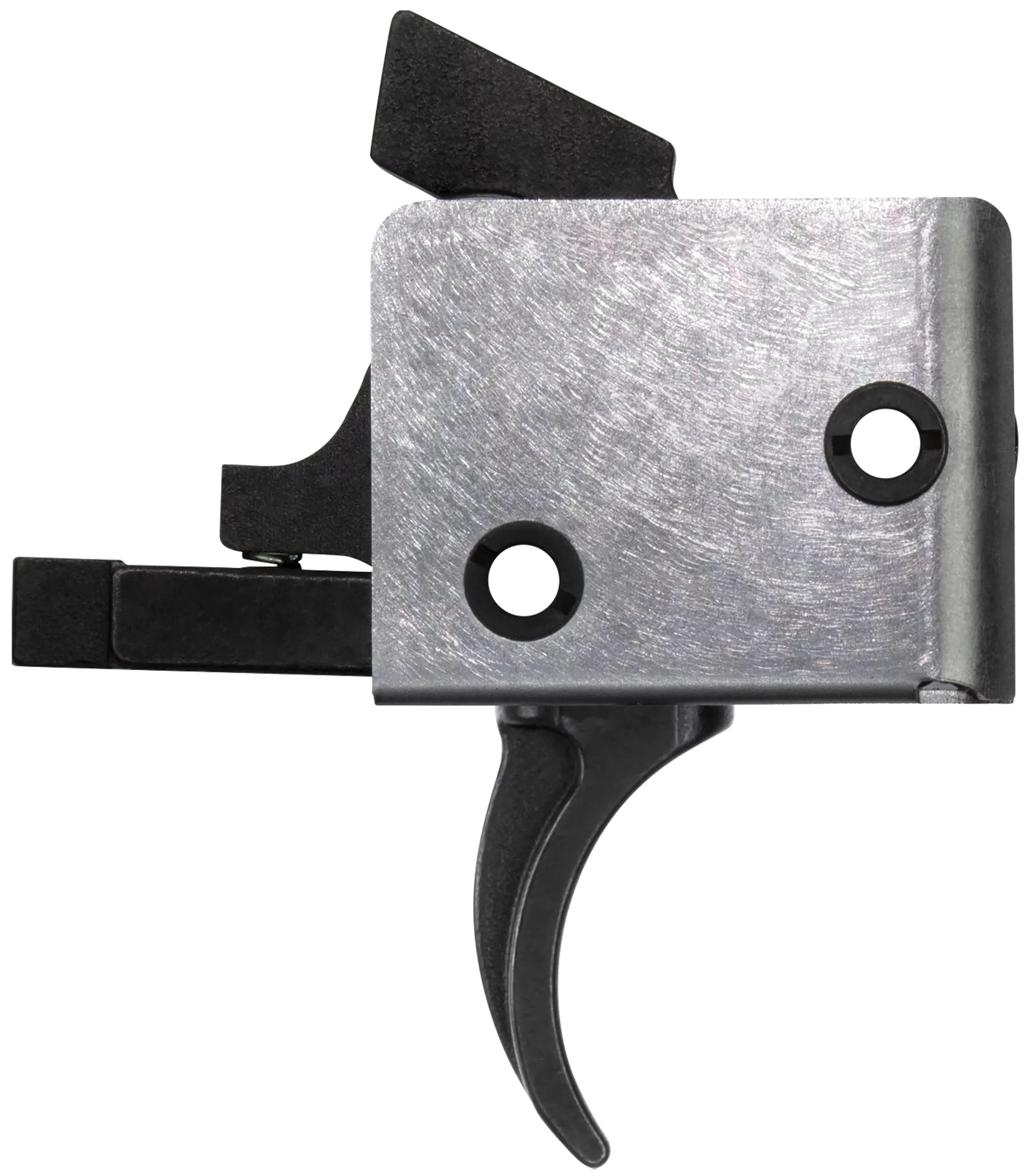 CMC Triggers 92501 Drop-InSingle-Stage Curved Trigger w/ 4-4.50 lbs Draw Weight & Black/Silver Finish
