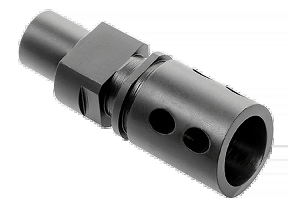 CMMG 57DA5BE Flash Hider 5.7x28mm FN PS90 M12x1 LH Black Steel