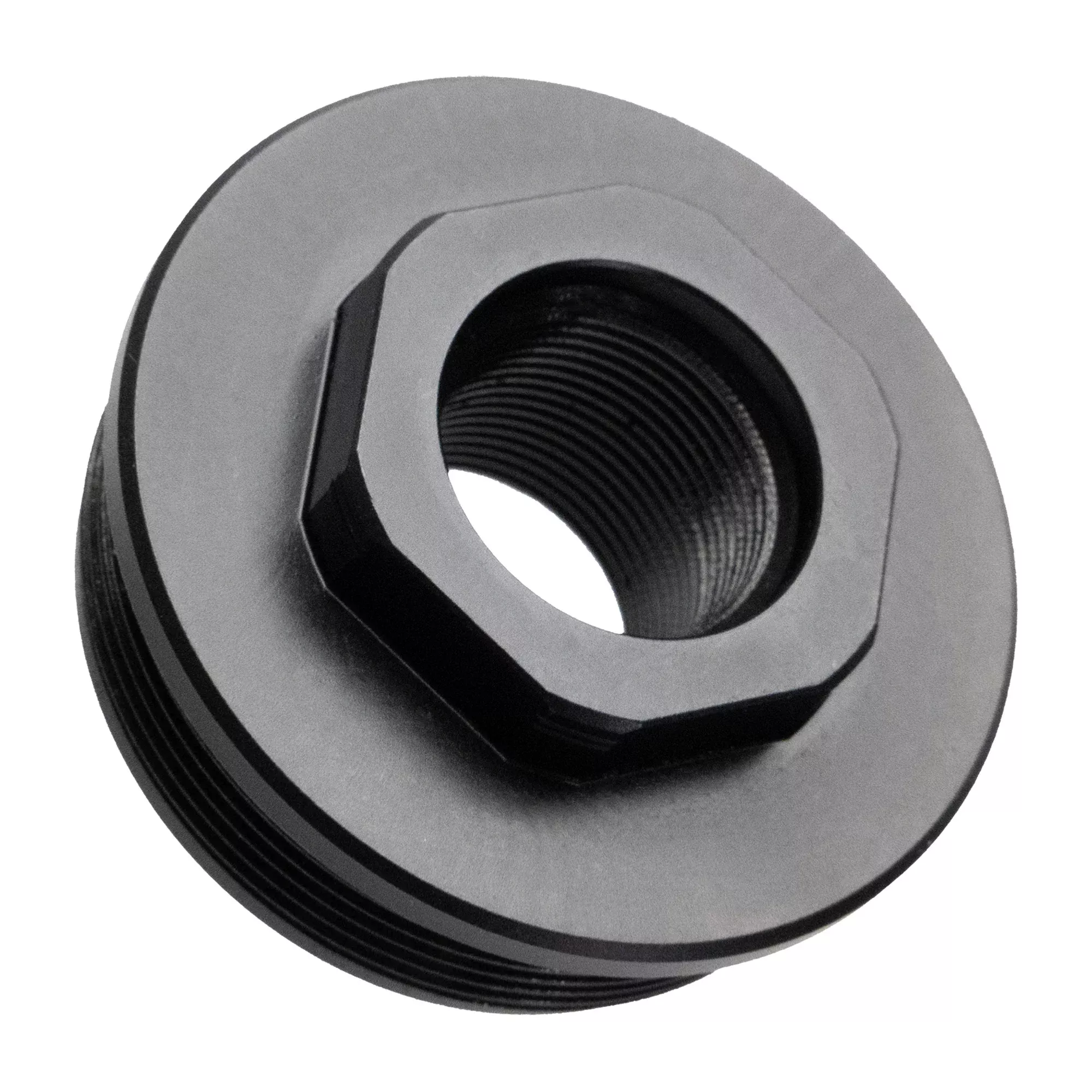 CMMG ZEROED HUB Direct Thread Mount Adapter .578x28 to 1.375x24 Nitride Black 11DB023