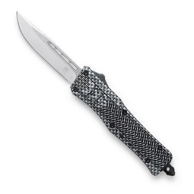 CobraTec CTK-1 Small - Carbon Fiber - 2.75" D2 Steel Blade, Aluminum Alloy Handle