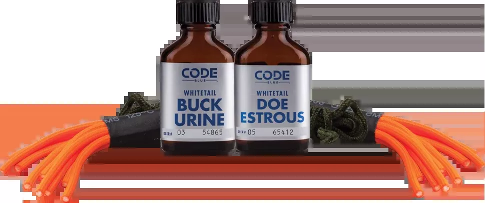 Code Blue OA1074 Double Drag Combo Deer Attractant 2 oz Doe Estrous & Buck Urine Set