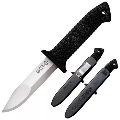 Cold Steel 20PBS Peace Maker III Tactical Fixed Blade - 4" Blade, Polypropylene Handle, Secure-Ex Sheath