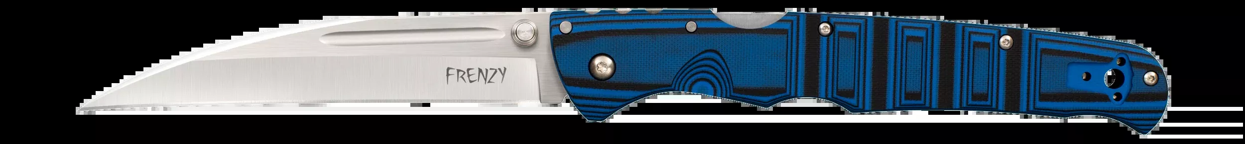 Cold Steel Frenzy II Folding Knife, Blue/Black G10, 5.5in S35VN Blade, Tri-Ad Lock CS62P2A