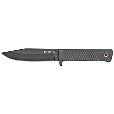 Cold Steel SRK Compact Fixed Blade Knife - 5" SK-5 Blade with Black Tuff-Ex Finish, Plain Edge
