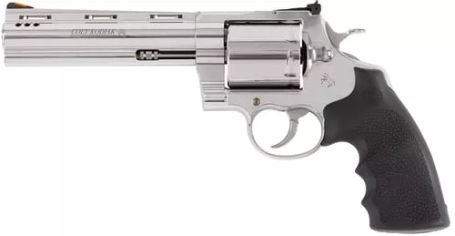 Colt Mfg KODIAKSP6RTS Kodiak44 Mag 6 Shot 6" Stainless Steel Vent Rib Barrel, Cylinder & Frame, Exposed Hammer