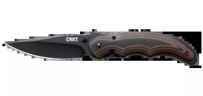 Columbia River Endorser Folding Knife, 3.18in Drop Point Black Oxide Blade, 1105KC