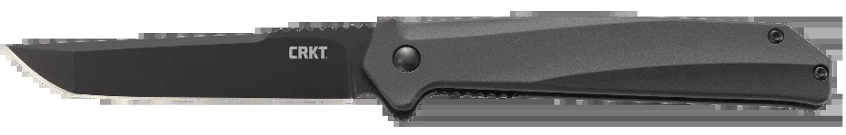 Columbia River Helical 3.52" Tanto D2 Black Aluminum Folding Knife