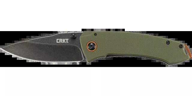 Columbia River Knife and Tool Tuna Folding Pocket Knife Olive Drab Green 3.22" 2520C