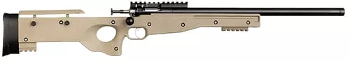 Crickett KSA2150 PrecisionFull Size 22 LR Single Shot 16.10" Blued Threaded Bull Barrel, Blued Crickettinny Rail Steel Receiver, Flat Dark Earth Synthetic Adj LOP Stock
