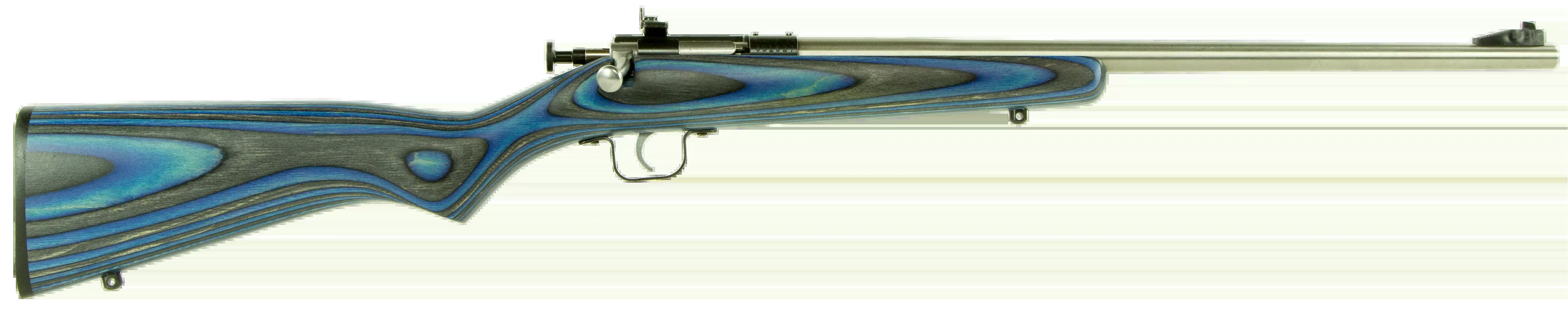 Crickett KSA2223 Youth 22 LR 16.12" 1-Rd Bolt Action Rifle - Blue Laminate Stock