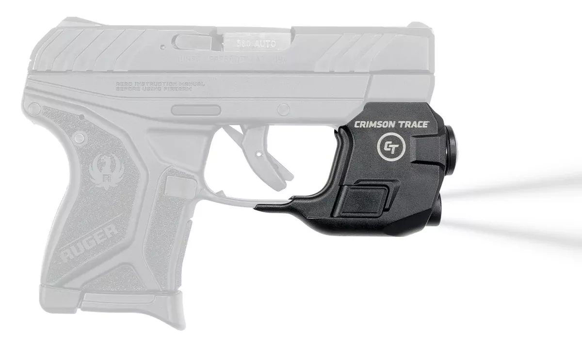 Crimson Trace 0183401 LightguardPolymer Ruger LCP II, 110 Lumens White LED, Trigger Guard Mount