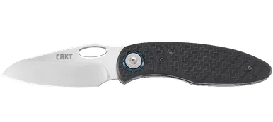 CRKT 5375 Trask Deadbolt Folding Knife - 3.332" D2 Satin Plain Blade, Glass-Reinforced Nylon Handles
