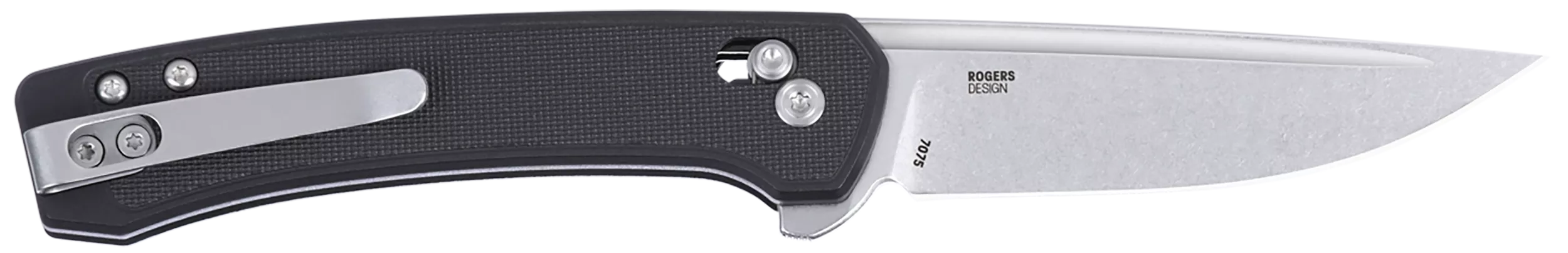 CRKT 7075 Q Compact 3.05" Folding Drop Point Plain Stonewashed 14C28N Steel Blade, Black GRN Handle