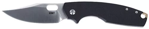 CRKT PILAR IV BLACK 3.09" PLAIN EDGE