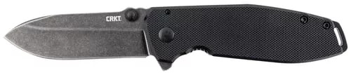 CRKT SQUID XM BLACK 2.95" PLAIN EDGE