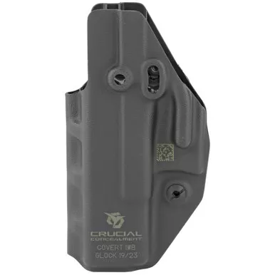 Crucial Concealment Covert IWB Holster Black Kydex Glock 19 - 1018