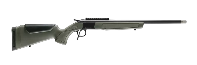 CVA CR4919 Scout Spur 28 Gauge 1rd Blued Steel Receiver Picatinny Rail Receiver OD Green Synthetic Stock