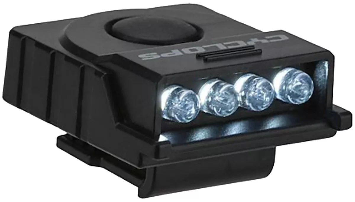 Cyclops CYCHCBLKW Ultimate Hat Clip Light4 LED White LED Bulb Black Anodized 60 Meters Distance