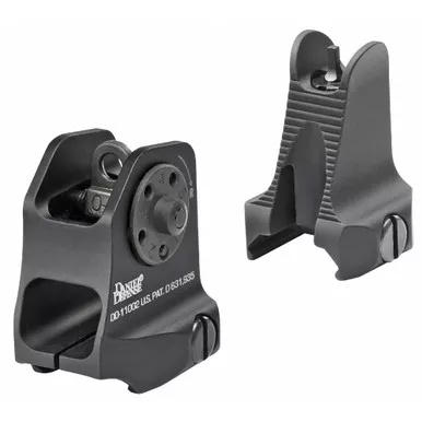 Daniel Defense Fixed Iron Sight Set Black - 19-088-09116