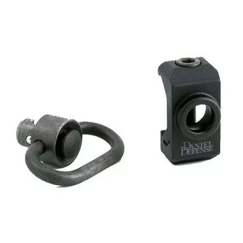 Daniel Defense Rail Mount Swivel Attachment 1.25" Quick Detach with Push Button Black Anodized - 03-021-30029