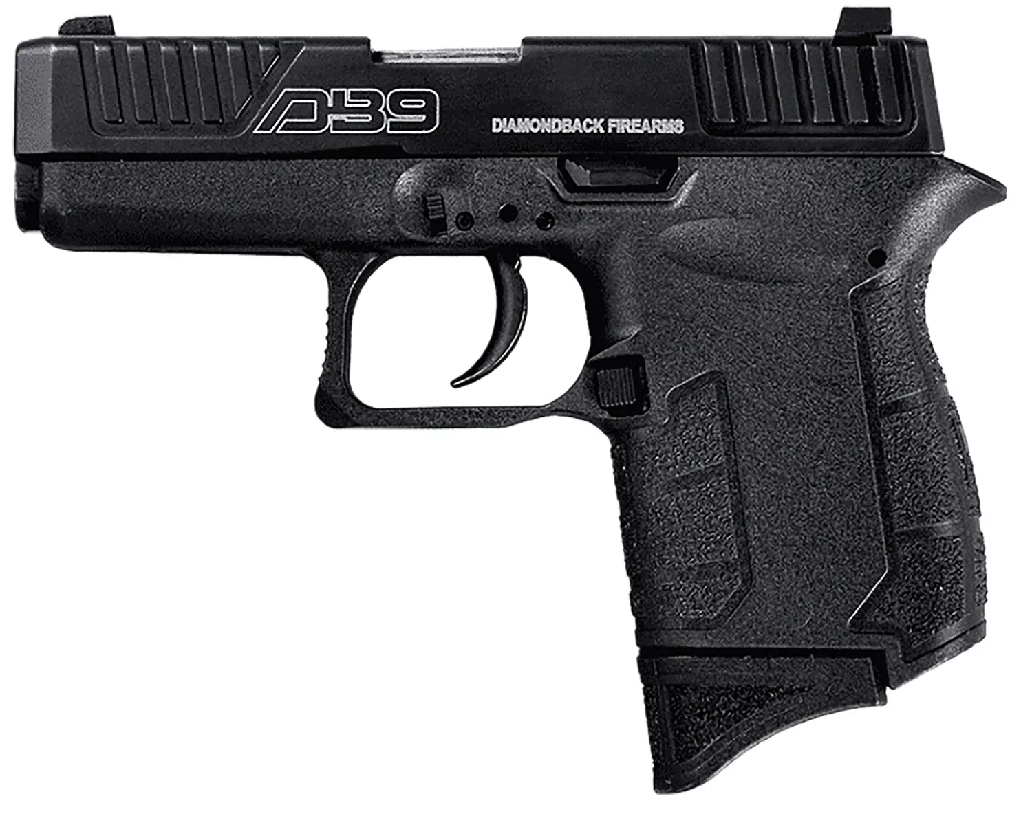 Diamondback Firearms DB9 DB-9 Pistol 9mm 3in 6rd Black