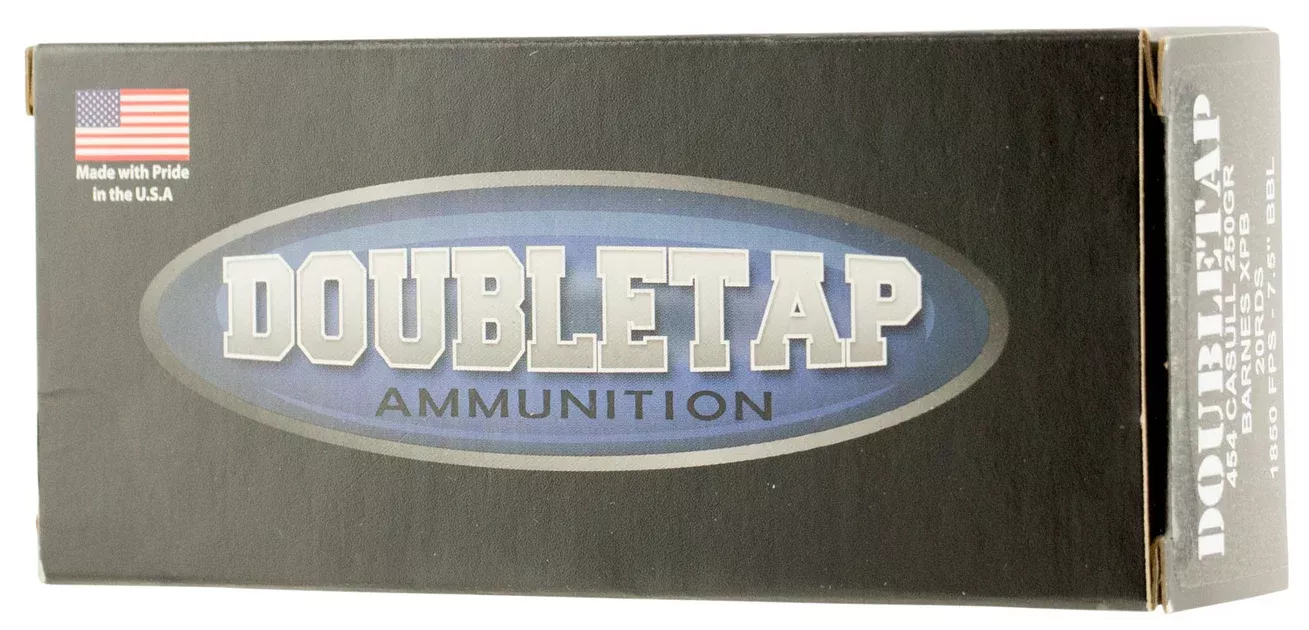 DoubleTap Ammunition 454C250X Hunter454 Casull 250 gr 1800 fps Barnes VOR-TX XPB 20 Bx/25 Cs