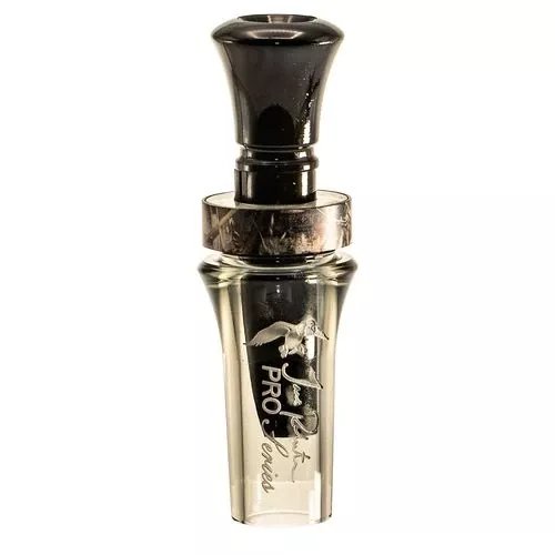 Duck Commander DCPROAS Pro SeriesDouble Reed Duck Call Mallard Hen Acrylic Smoke Gray