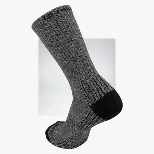 EcoSox Bamboo Crew Socks - Medium 9-11 Grey/Black