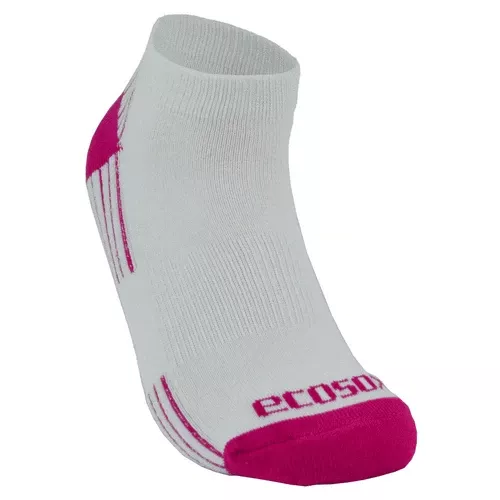 EcoSox Bamboo Low Cut Socks - Medium 9-11 - White/