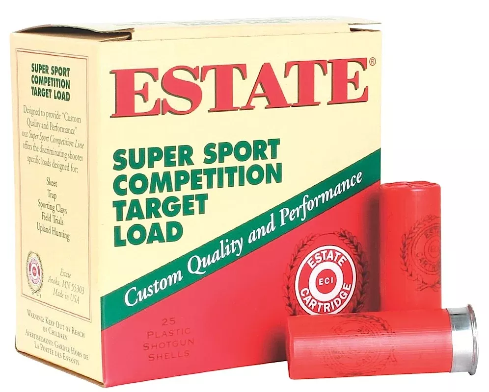 Estate Cartridge SS12L18 Super Sport Competition Target 12Gauge 2.75" 1oz 8Shot 25 Per Box/10 Case