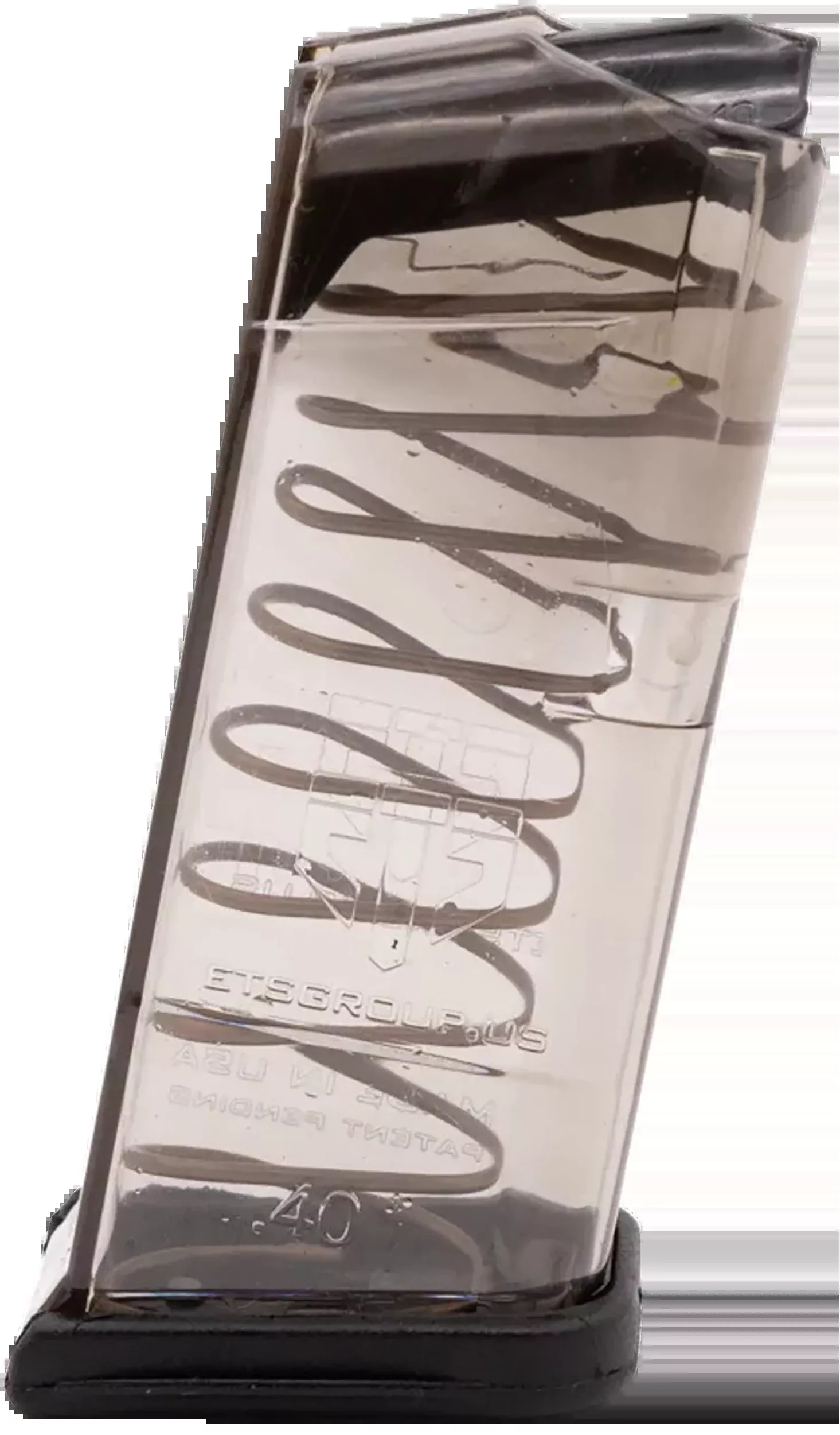 ETS Group GLK-27 40 S&W 9rd Clear Polymer Magazine - Fits Glock 27