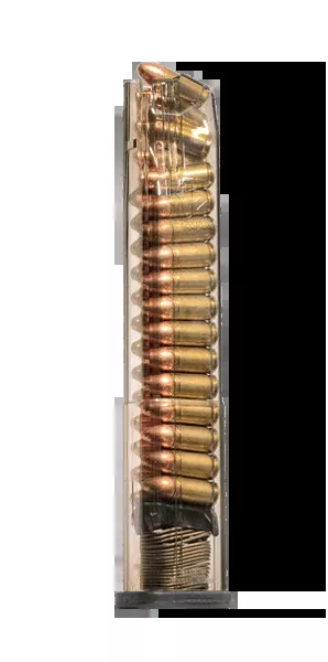 ETS Group HKVP930 9mm Luger 30rd Clear Polymer Magazine - Fits H&K VP9